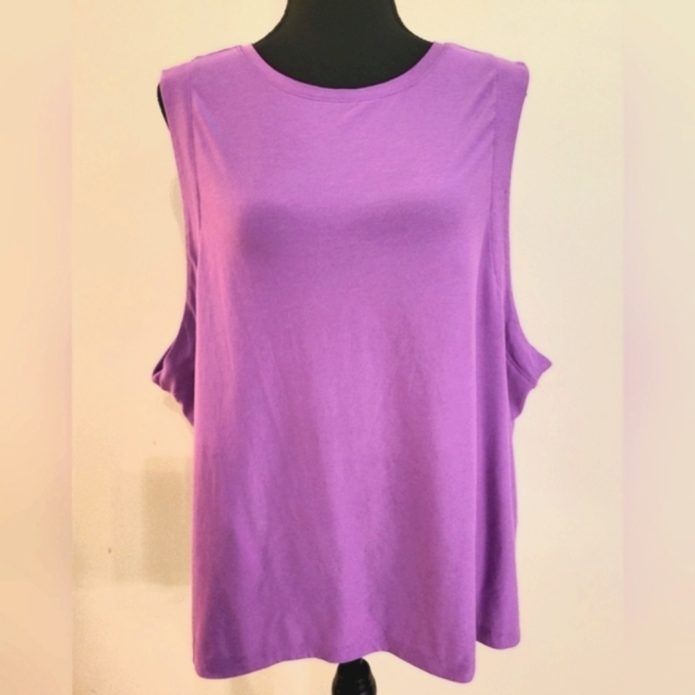 Old Navy‎ Purple Sleeveless Tank Top (Size XXL) - Picture 3 of 13